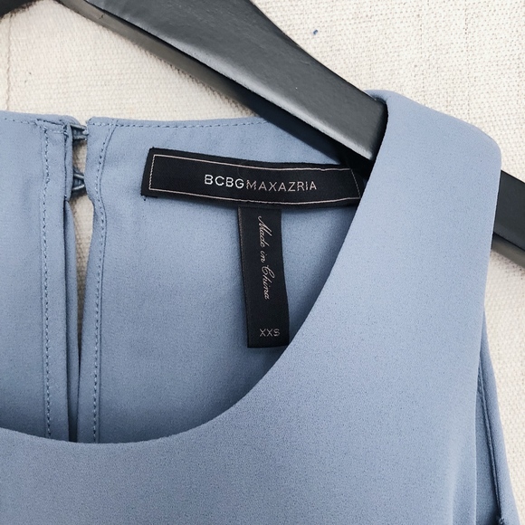 BCBG Periwinkle Layered Dress w/ Rhinestone detail - Picture 4 of 6